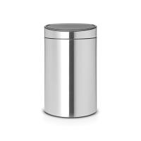 Бак Brabantia Touch Bin New мусорный, двухсекционный, стальной матовый, FPP, 10/23 л на VALLES.TOP