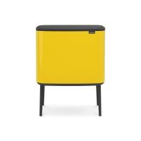 Бак Brabantia Touch Bin Bo мусорный, желтая маргаритка, 3х11 л на VALLES.TOP