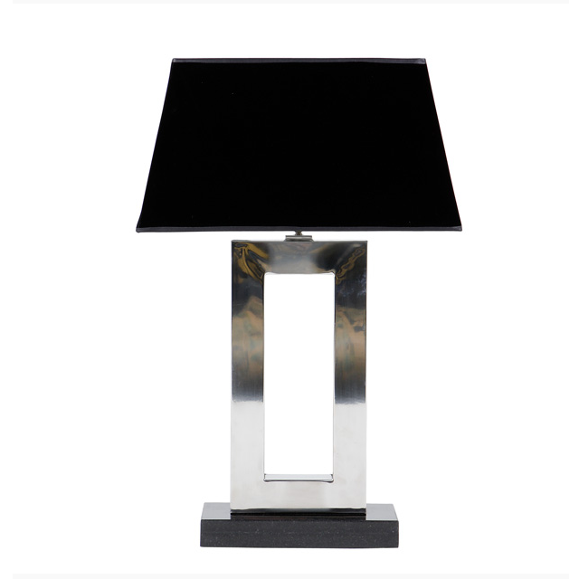 Лампа Eichholtz Arlington настольная черная, с серебром на VALLES.TOP