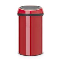 Бак Brabantia Touch Bin New мусорный, пламенно-красный, 60 л на VALLES.TOP