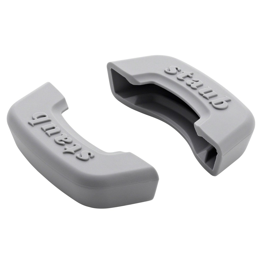 Набор STAUB из 2 квадратных ручек для кокотов, серый на VALLES.TOP