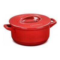 Кастрюля с керамической крышкой Ceraflame Duo+, 4.3л, цвет красный на VALLES.TOP