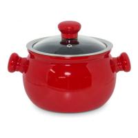 Кастрюля со стеклянной крышкой Ceraflame Premiere, 3л, цвет красный на VALLES.TOP