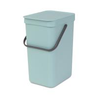 Ведро Brabantia Sort & Go мусорное, встраиваемое, мятное, 12 л на VALLES.TOP