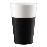 Набор кружек Bodum Bistro (2 штуки) с силиконовым ободком, 0.6л, цвет черный на VALLES.TOP