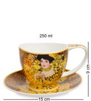 CN-25 Чашка с блюдцем "Адель Блох-Бауэр (Г. Климт)" 250 мл (Carmani) на VALLES.TOP