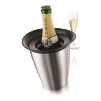Охладительное ведёрко VACU VIN Элегант для игристых вин, цвет стальной на VALLES.TOP