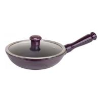 Сковорода со стеклянной крышкой Ceraflame Duo 22см, 1л, цвет сливовый на VALLES.TOP
