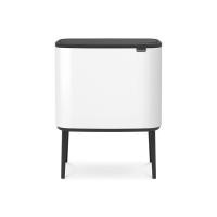 Бак Brabantia Touch Bin Bo мусорный, белый, 11+23 л на VALLES.TOP