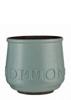 Керамическое цветочное кашпо голубое Belinda Lene Bjerre на VALLES.TOP