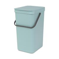 Ведро Brabantia Sort & Go мусорное, встраиваемое, мятное, 16 л на VALLES.TOP