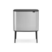 Бак Brabantia Touch Bin Bo мусорный, стальной матовый, FPP, 11+23 л на VALLES.TOP