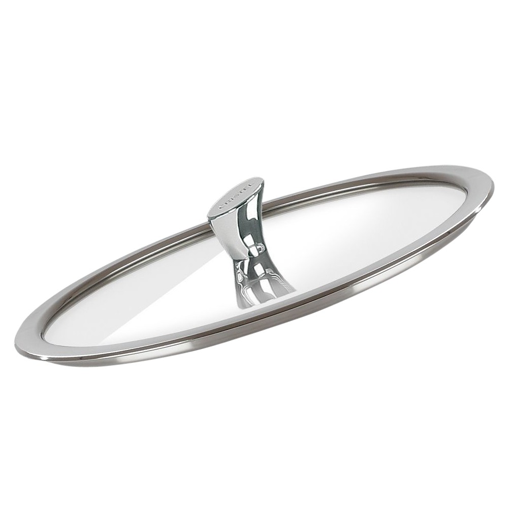 Крышка CRISTEL Casteline fixed handle плоская, с ручкой из нержавеющей стали, диаметр 24 см на VALLES.TOP