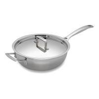 Сковорода Le Creuset с крышкой, с антипригарным покрытием, нержавеющая сталь, 24 см на VALLES.TOP