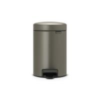 Бак Brabantia newicon мусорный, платиновый, 3 л на VALLES.TOP