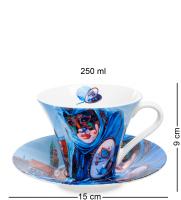 CN-22 Чашка с блюдцем "Венецианские маски" 250 мл (Carmani) на VALLES.TOP