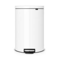 Бак Brabantia FlatBack+ мусорный, белый, 40 л на VALLES.TOP