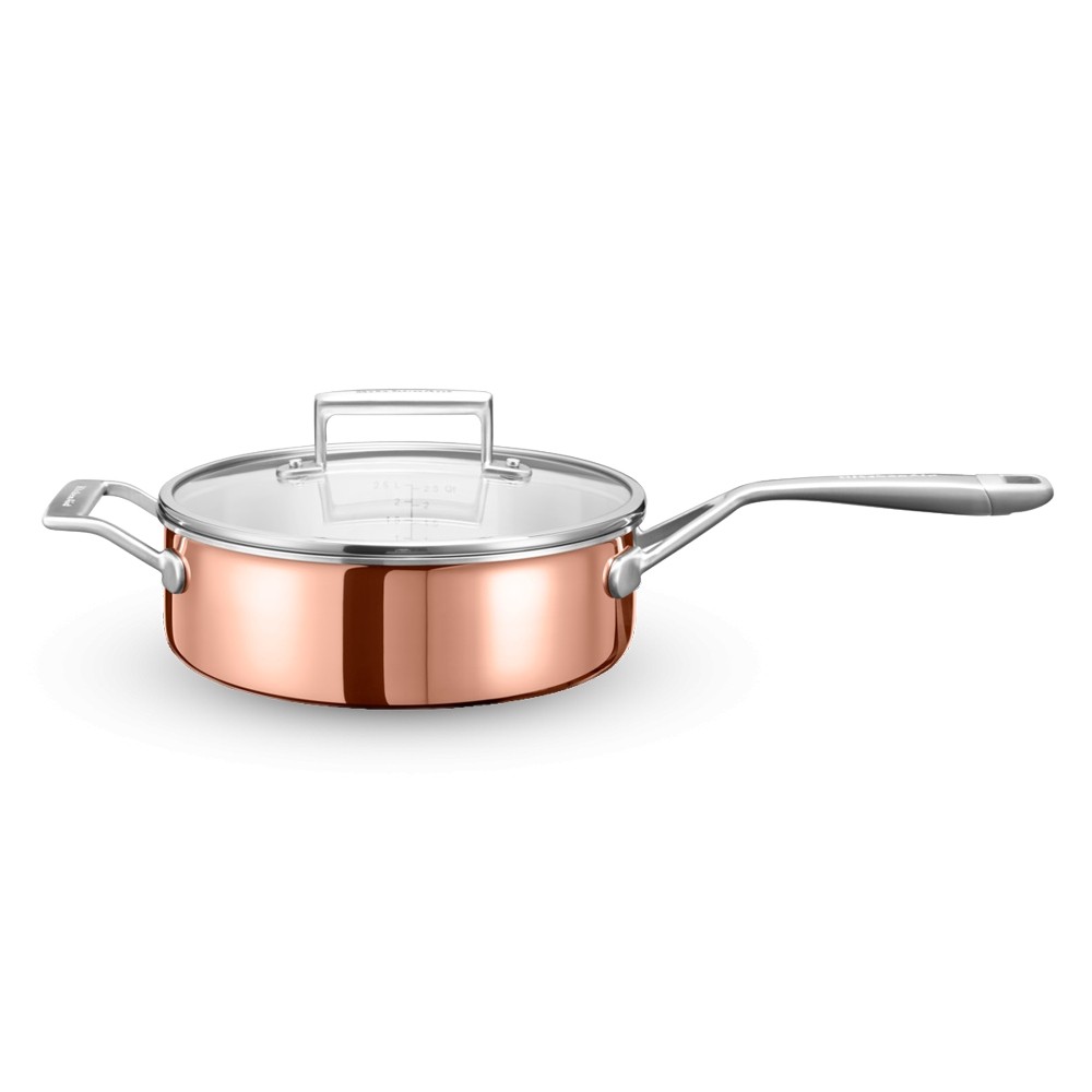 Сотейник KITCHENAID с крышкой, 3 слоя, 3,31 л на VALLES.TOP