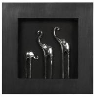 Панно Mart Gallery Три слона с черной рамой на VALLES.TOP