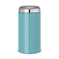 Бак Brabantia Touch Bin New мусорный, лазурно-синий, 45 л на VALLES.TOP