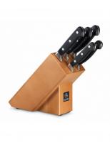 Набор Ausonia Evolux из 5 ножей + подставка вишневого цвета 96428 на VALLES.TOP