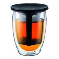 Термобокал с фильтром BODUM Tea for One, 0.35л, цвет черный на VALLES.TOP