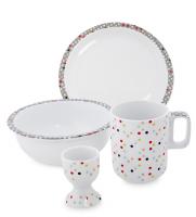 Набор Topchoice Конфетти TC-12 посуды для завтрака на VALLES.TOP