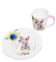 SL-09 Кружка с дес. тарелкой "Банни" (Stechcol) на VALLES.TOP