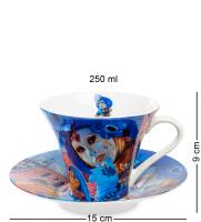 CN-20 Чашка с блюдцем "Венецианские маски" 250 мл (Carmani) на VALLES.TOP