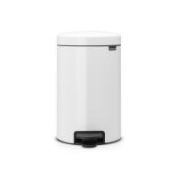 Бак Brabantia newicon мусорный, белый, с внутренним ведром, 12 л на VALLES.TOP