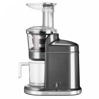 Соковыжималка KitchenAid Artisan 5KVJ0111EMS шнековая, серебряный медальон на VALLES.TOP