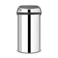 Бак Brabantia Touch Bin New мусорный, стальной полированный, со стальной крышкой, 60 л на VALLES.TOP