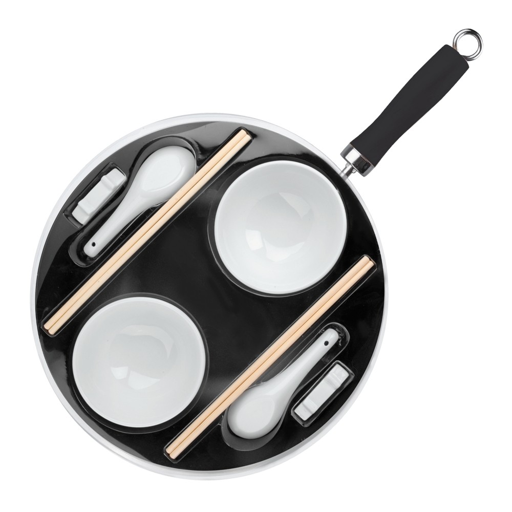 Набор IBILI Moka для приготовления азиатской кухни: вок из стали с антипригарным покрытием, диаметр 30 см на VALLES.TOP