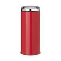 Бак Brabantia Touch Bin New мусорный, пламенно-красный, со стальной крышкой, 30 л на VALLES.TOP