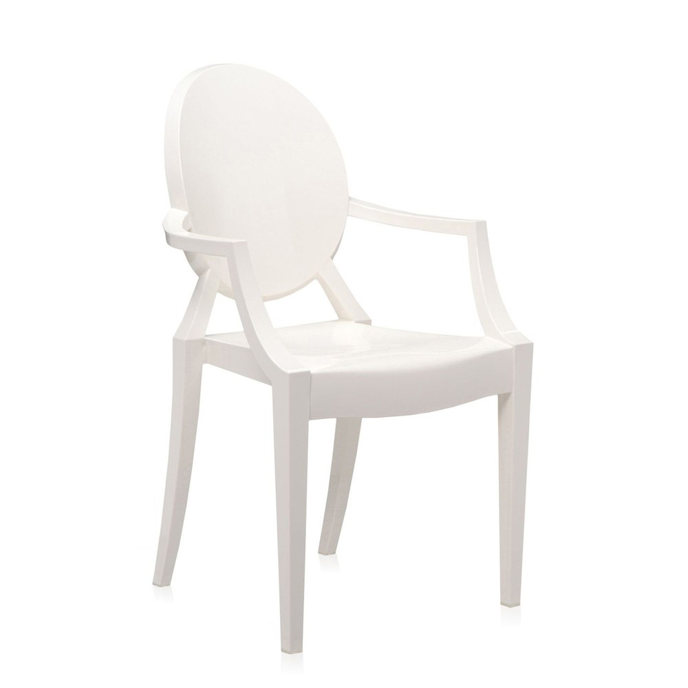 Стул Kartell Lou Lou Ghost детский, белый на VALLES.TOP