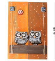 KK-504 Панно КоКо Шамель "Совы на качелях" шамот на VALLES.TOP