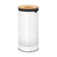 Бак Brabantia для белья с пробковой крышкой, белый, 35 л на VALLES.TOP