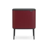 Бак Brabantia Touch Bin Bo мусорный, минерально-бордовый, 3х11 л на VALLES.TOP