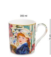 CN-32 Кружка "Девушка с веером (П. О.Ренуар)" 350 мл (Carmani) на VALLES.TOP