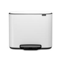 Бак Brabantia Pedal Bin Bo мусорный, белый, 11+23 л на VALLES.TOP