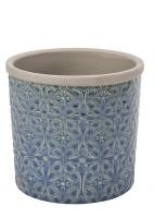 Кашпо керамическое, L Porto Blue Indoor Pots Collection Burgon & Ball на VALLES.TOP