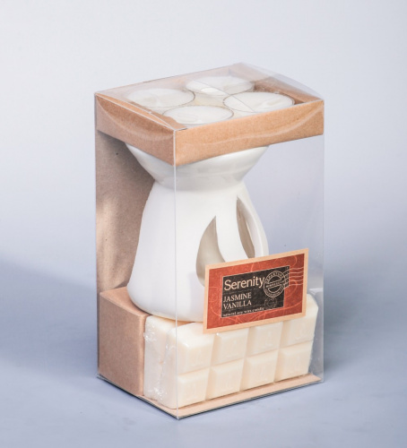 Набор подарочный из аромалампы и мелта Жасмин с ванилью на VALLES.TOP