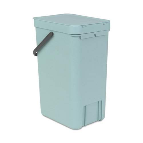Ведро Brabantia Sort & Go мусорное, встраиваемое, мятное, 16 л на VALLES.TOP