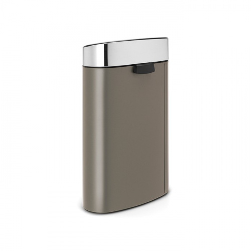 Бак Brabantia Touch Bin New мусорный, платиновый, со стальной крышкой, 40 л на VALLES.TOP
