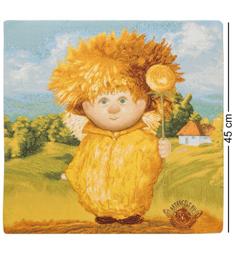 Наволочка Artangels Ангел крепкого здоровья, гобеленовая, 45х45 см на VALLES.TOP