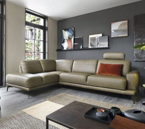 Диван Gala Collezione Merano угловой в коже на VALLES.TOP