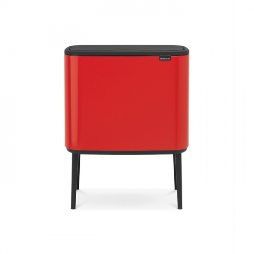 Бак Brabantia Touch Bin Bo мусорный, пламенно-красный, 3х11 л на VALLES.TOP