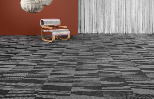 Пол Bolon Missoni Flame Black плетеный, виниловый, 2000х25000х3 мм на VALLES.TOP