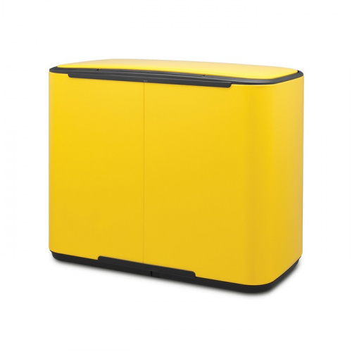 Бак Brabantia Pedal Bin Bo мусорный, желтая маргаритка, 3х11 л на VALLES.TOP