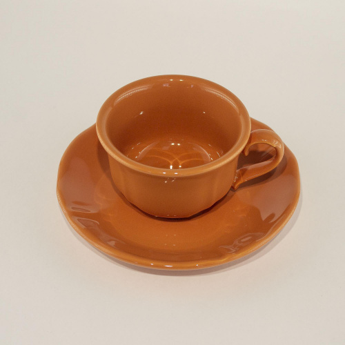 Чайная пара Value Ceramic терракотовый 170 мл, 160 мм на VALLES.TOP